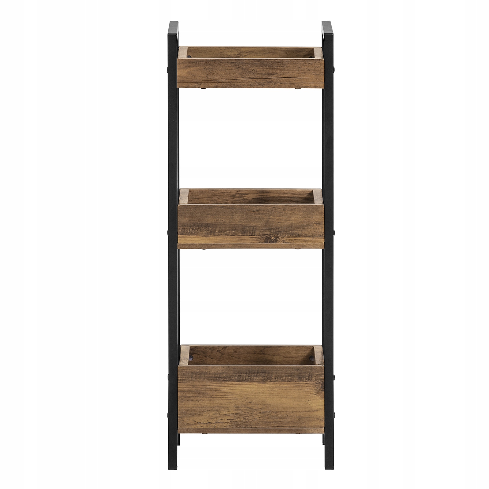 SoBuy Kulmahylly FRG226-F ekologinen 3-hyllyinen metalli/puukuitu