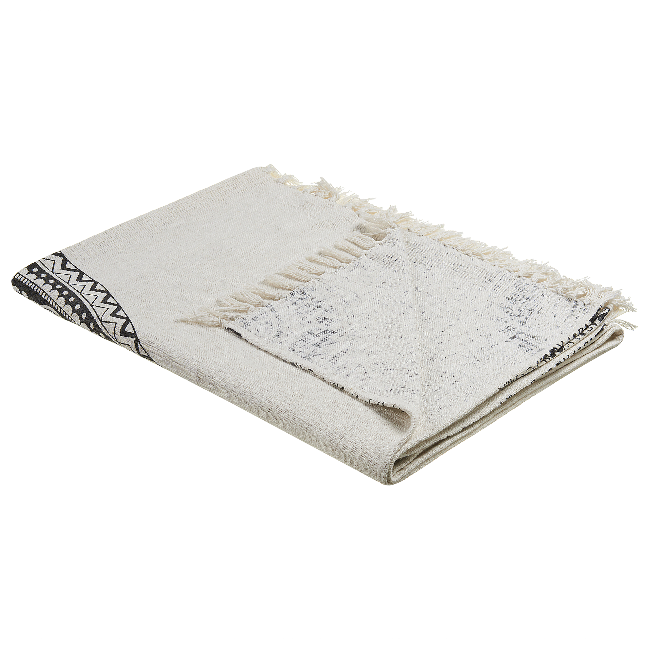Torkkupeitto BERHAMPORE Puuvilla 130 x 180 cm Beige