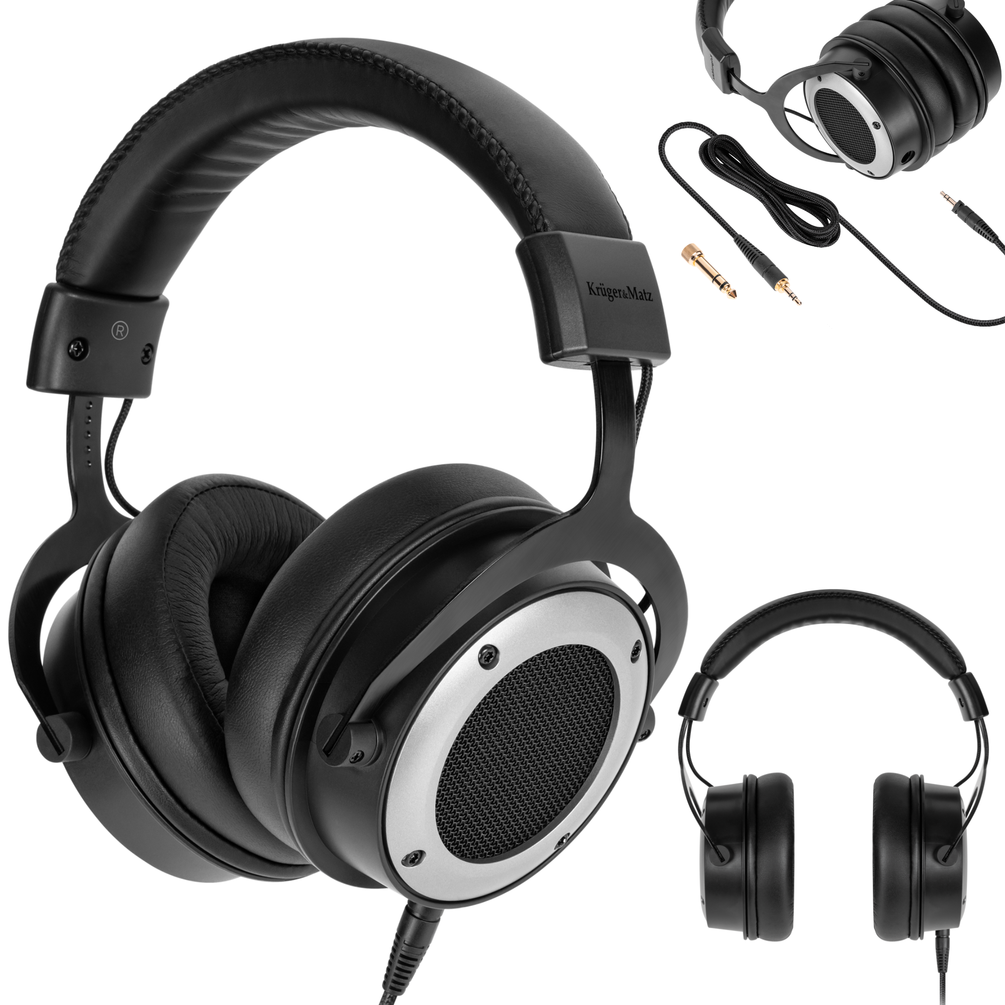 Kruger&Matz Studio Pro -korvakuulokkeet, puoliavoimet kuulokkeet, neodyymi, 50 mm, Studio