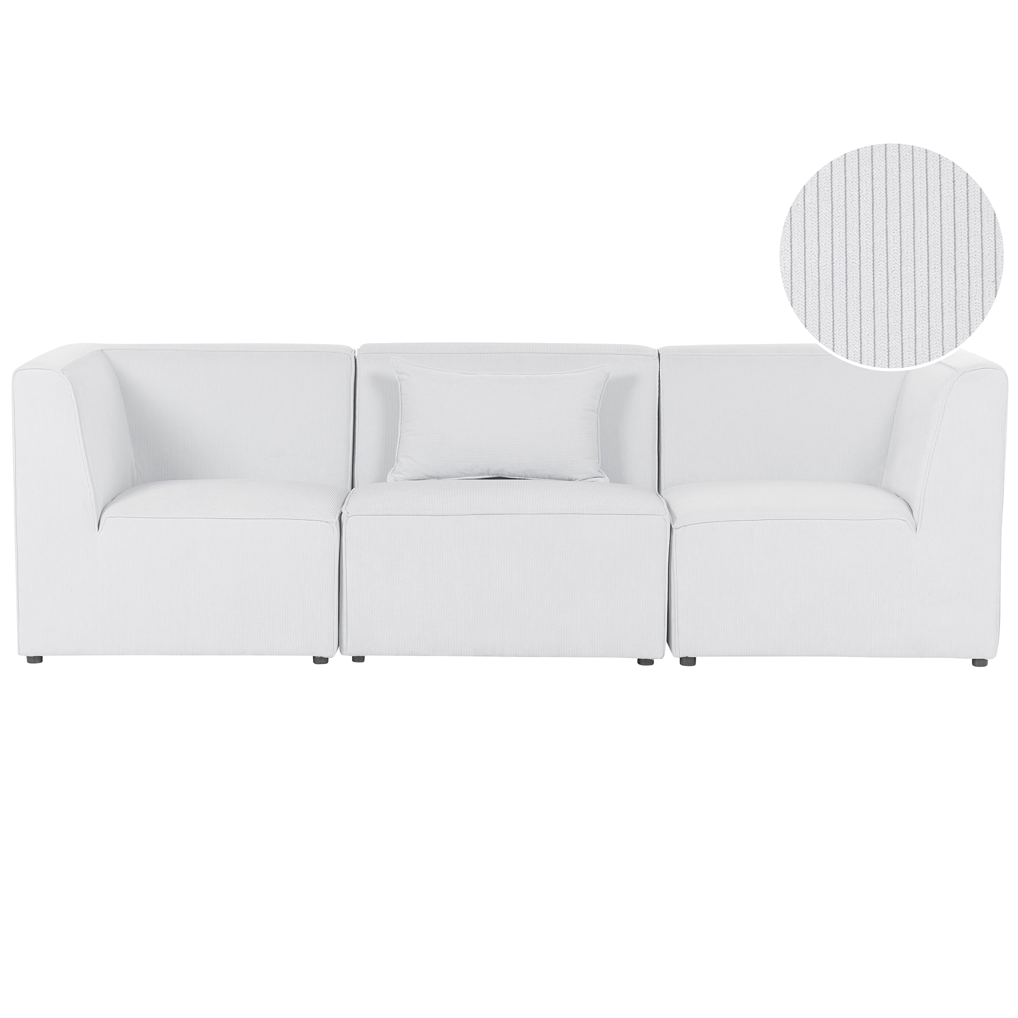 Moduulisohva 3-istuttava LEMVIG vakosametti Luonnonvalkoinen