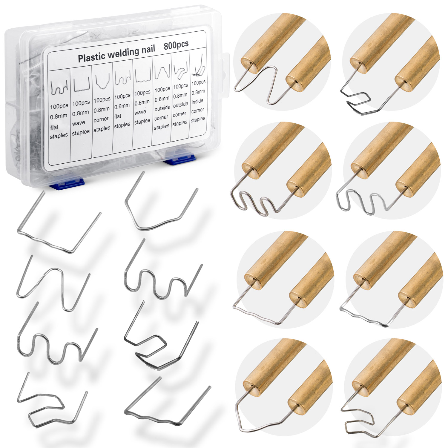 Humberg 800-osainen niittisarja muovinhitsauskoneelle