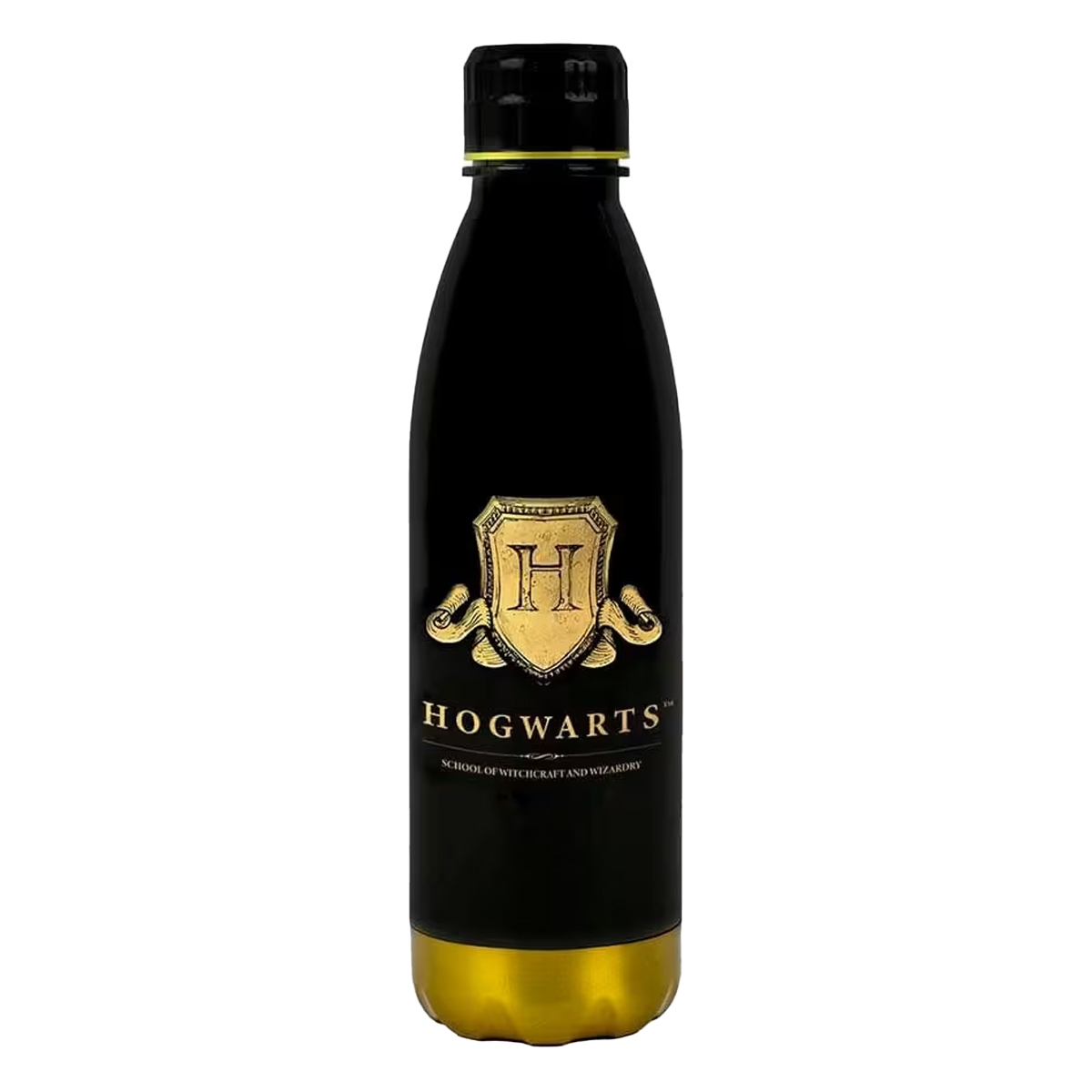Harry Potter – juomapullo – Hogwarts Crest – 650 ml, tritan-muovi – juominen, matkailu, Musta
