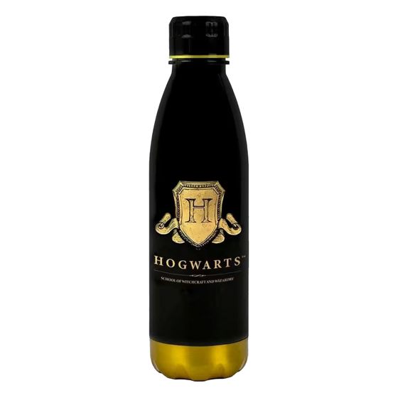 Harry Potter – juomapullo – Hogwarts Crest – 650 ml, tritan-muovi – juominen, matkailu, Musta