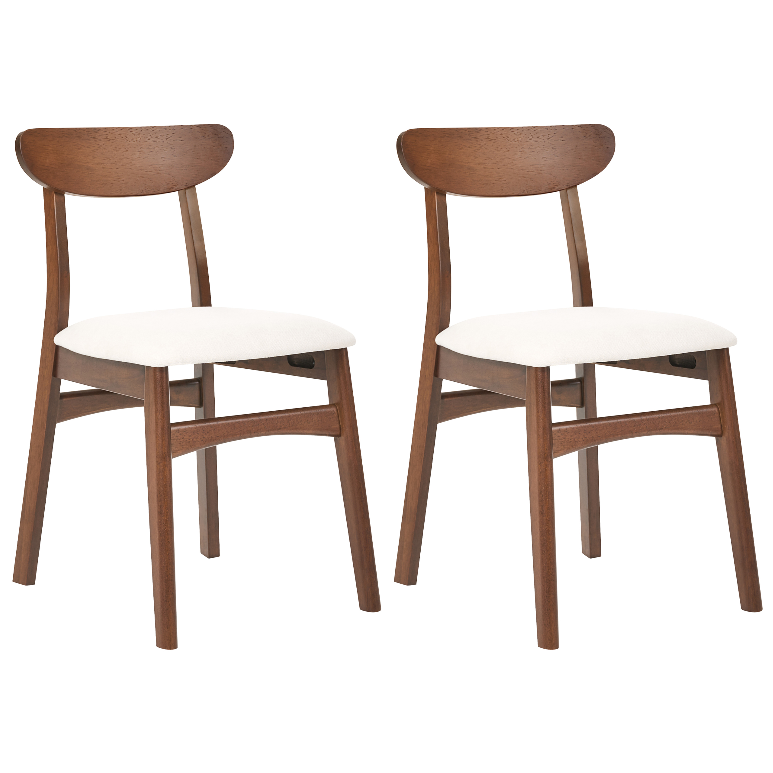 Ruokatuolisetti 2 kpl DOYLE Puu Ruskea/vaaleanbeige