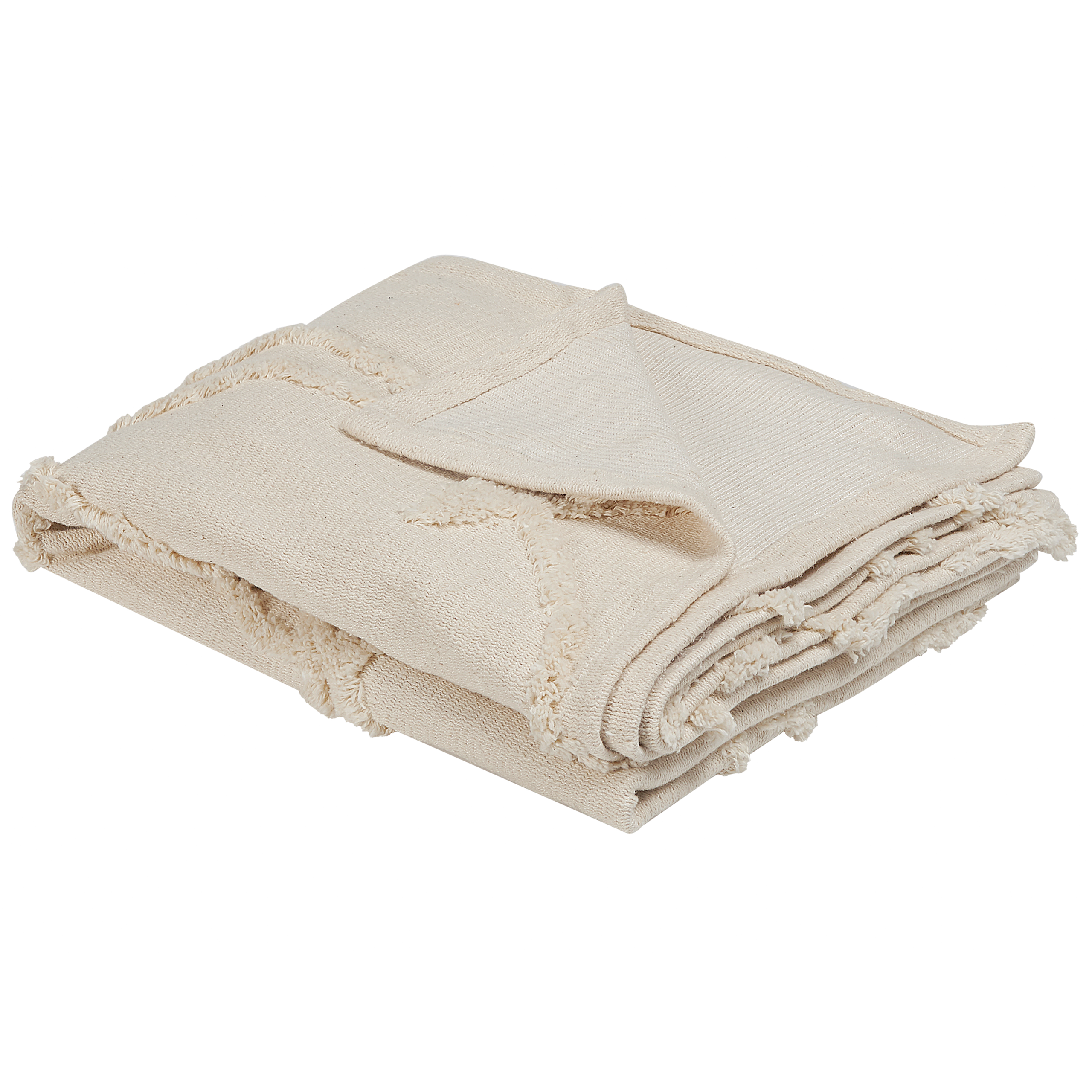Torkkupeitto ACACIA puuvilla 130 x 160 cm Beige