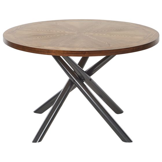 Ruokapöytä LORENZO Ruskea saarniviilu 120 cm 120 cm