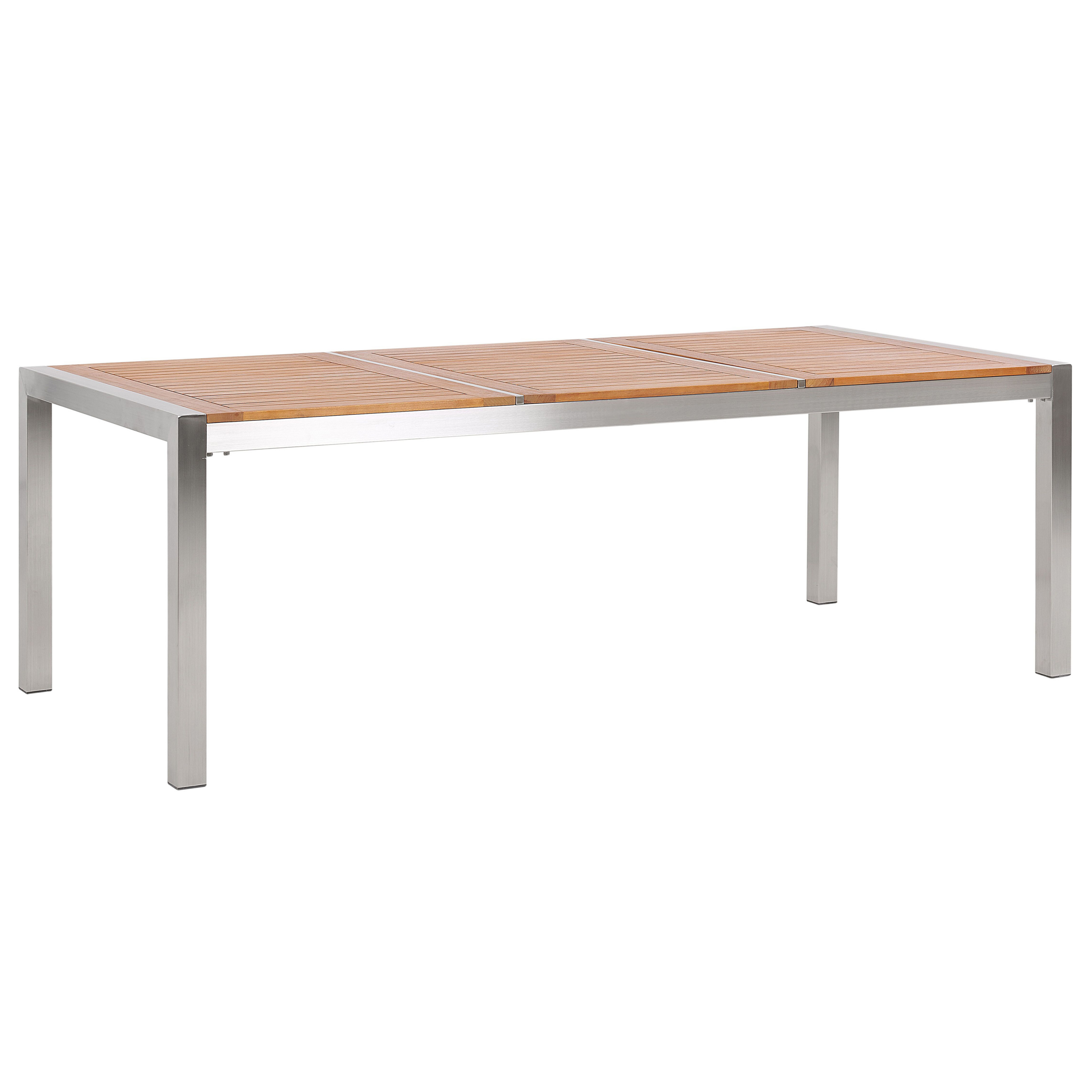 Puutarhapöytä GROSSETO 220 cm 100 cm Eukalyptuspuu Ruskea