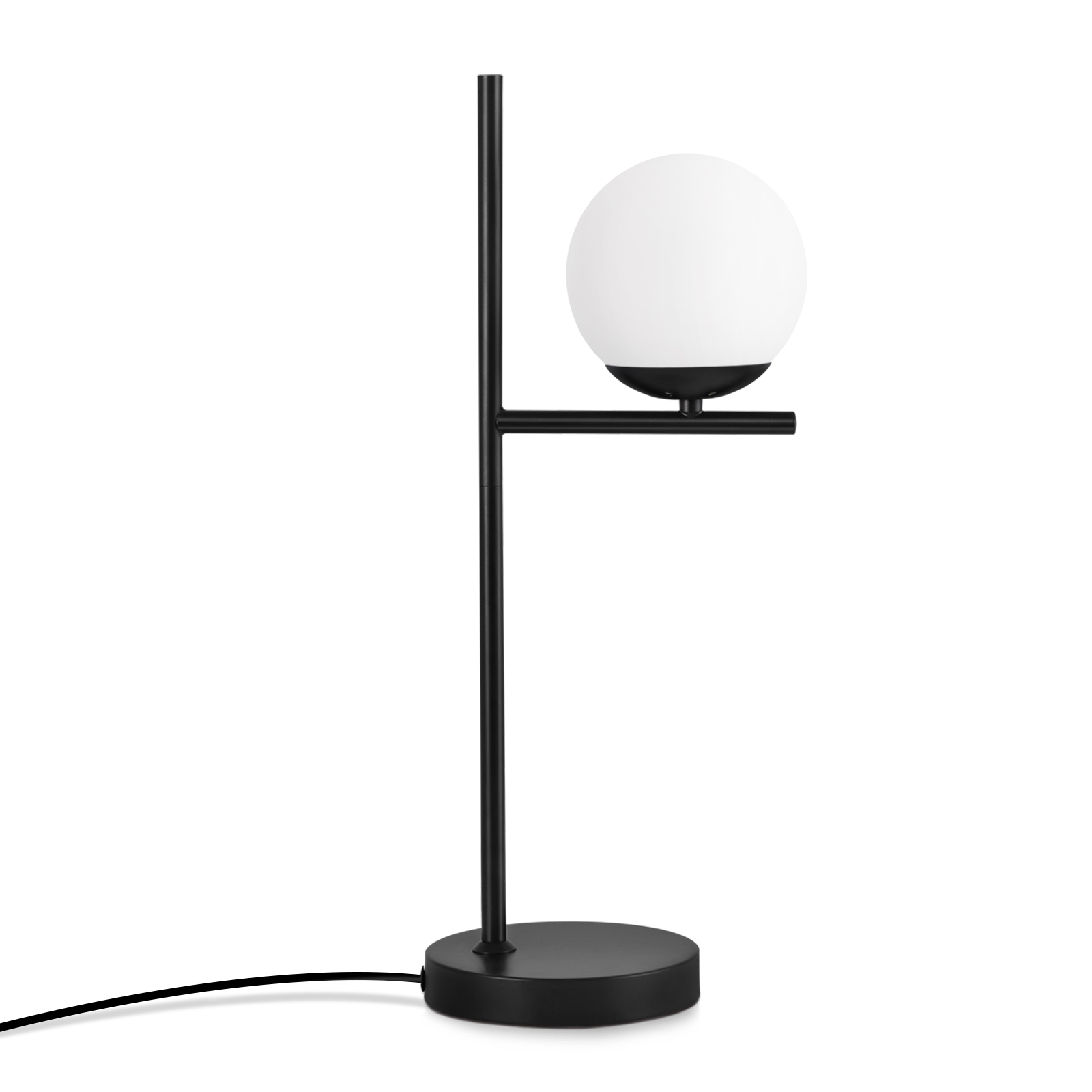 NETTLIFE pöytävalaisin olohuoneen yövalaisin E27 musta moderni lasinen muotoilu vintage retro teollinen pöytävalaisin 1,5 m