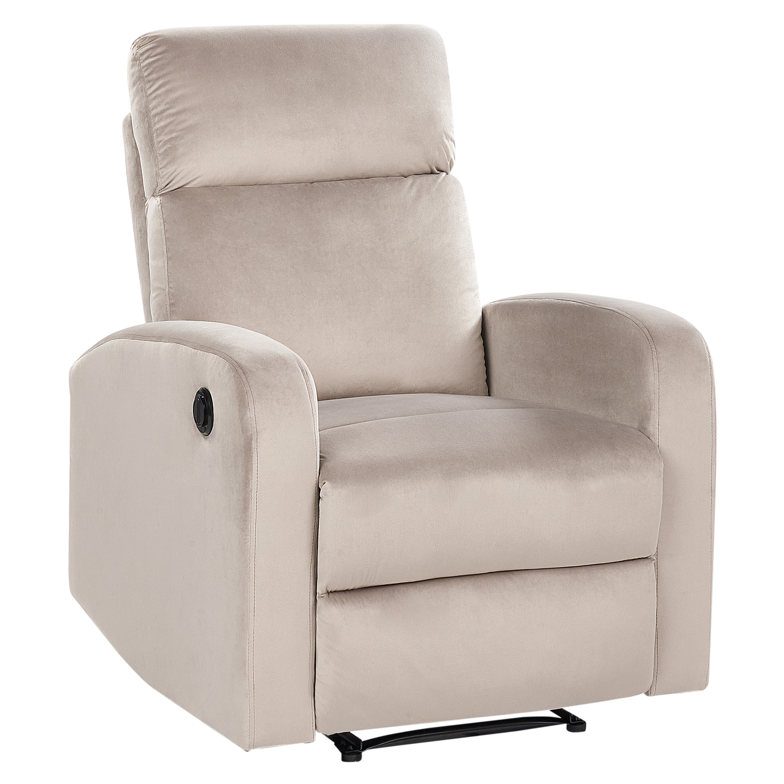 Sähkömekanismituoli VERDAL jalkatuella Sametti Beige