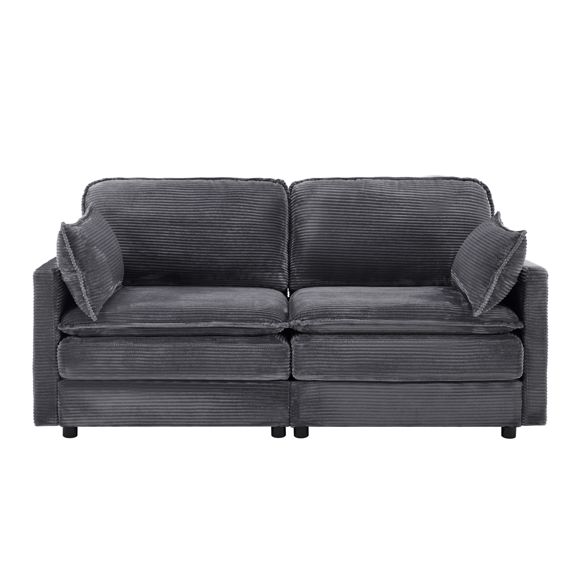 Moderni minimalistinen kaksipaikkainen sohva, kompakti mukavuus pieneen olohuoneeseen ja makuuhuoneeseen