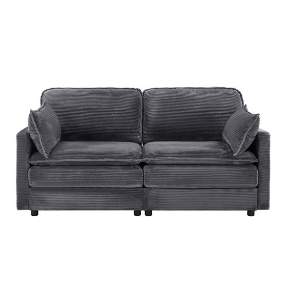 Moderni minimalistinen kaksipaikkainen sohva, kompakti mukavuus pieneen olohuoneeseen ja makuuhuoneeseen