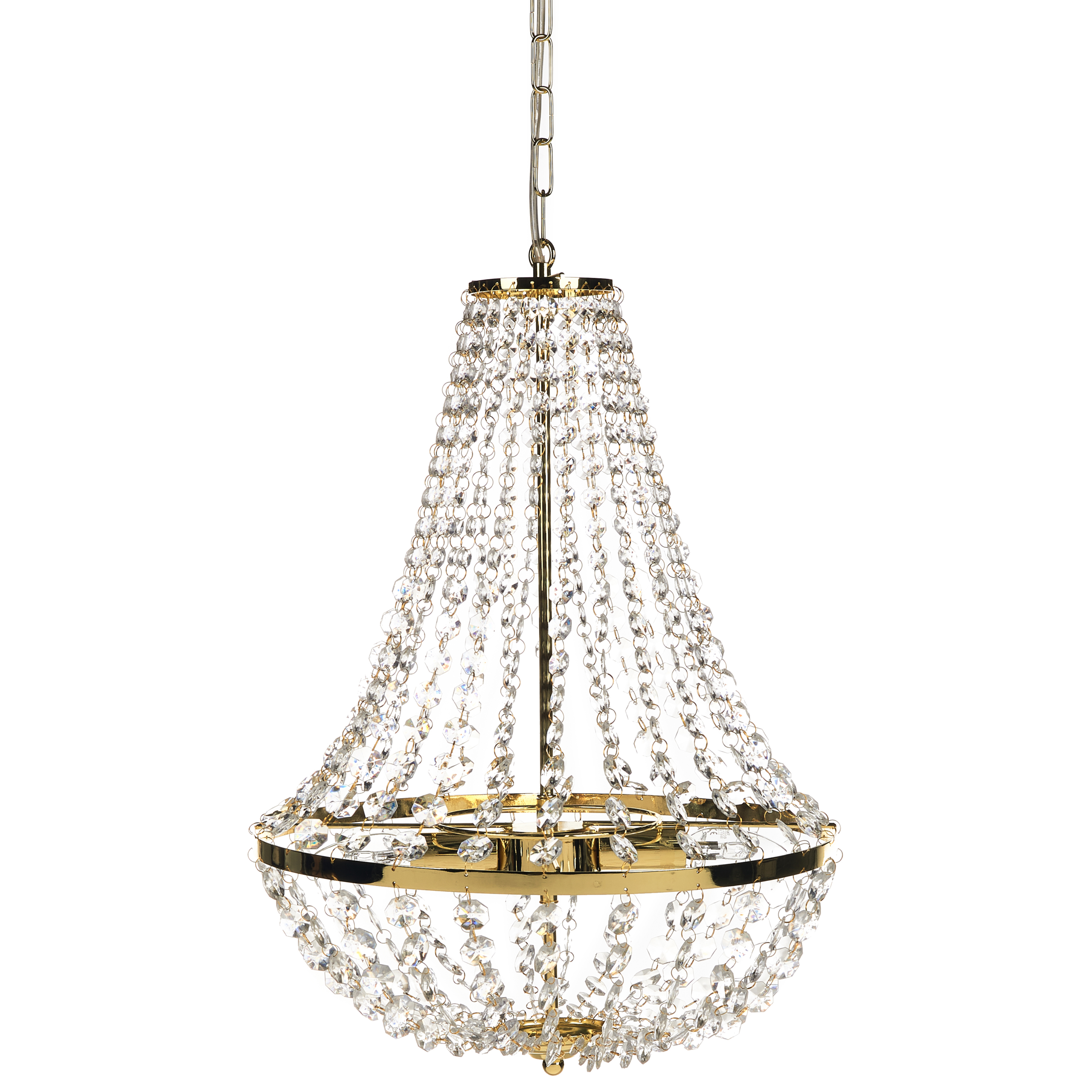 Kattokruunu DIAMANTE metalli Kulta