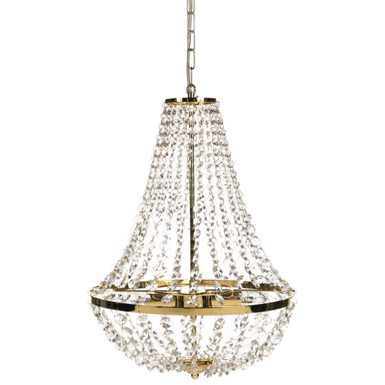 Kattokruunu DIAMANTE metalli Kulta