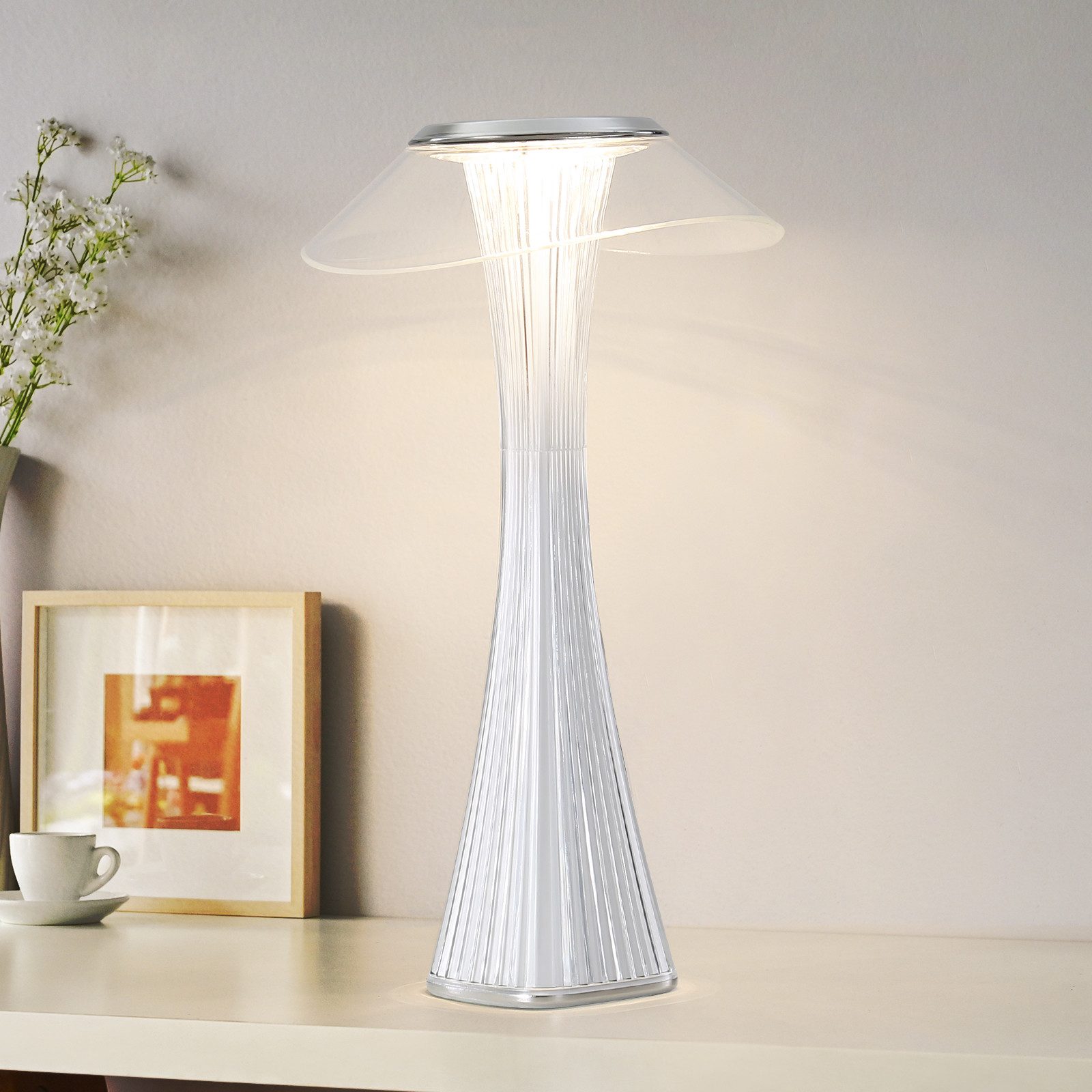 NETTLIFE LED - yöpöytävalaisin Kosketushimmennettävä, USB, 3 Kirkkaustasolla, makuuhuoneen, pöytävalaisin