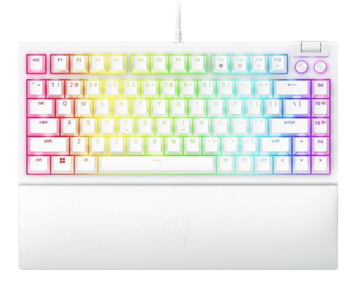 Razer BlackWidow V4 75% oranssi kytkin US valkoinen näppäimistö