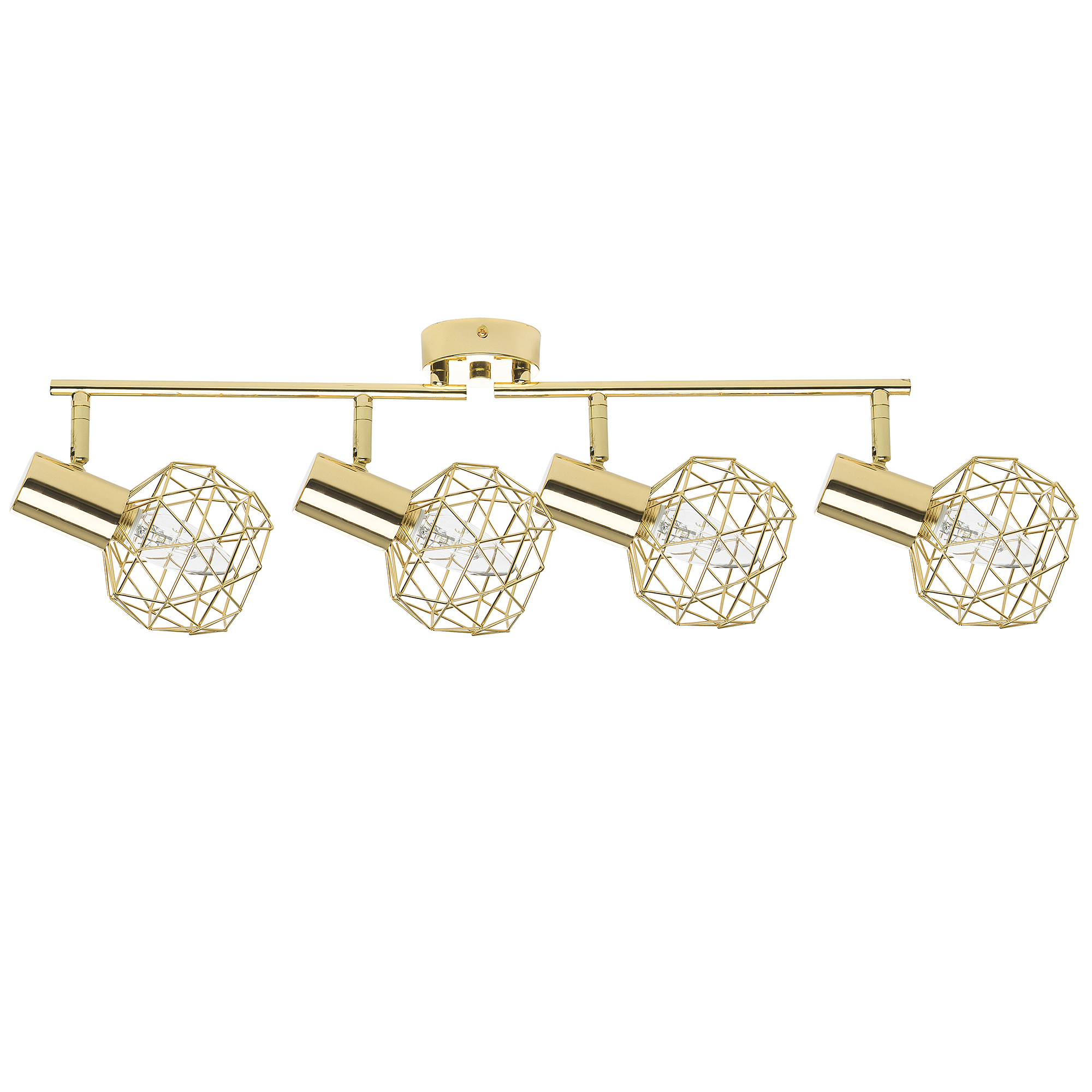 Spottivalaisin 4 polttimoa CHENAB säädettävä metalli Kulta