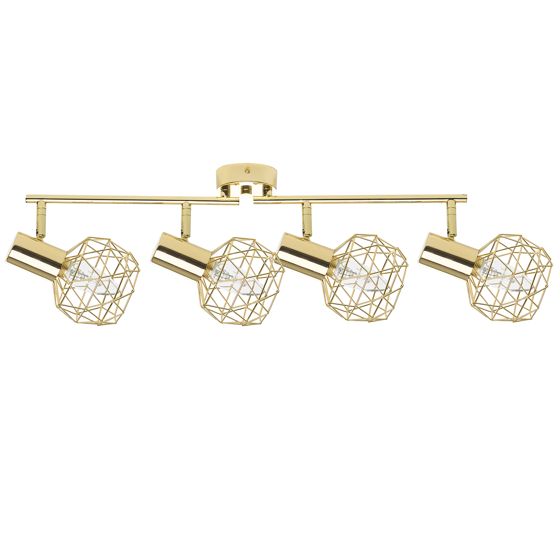 Spottivalaisin 4 polttimoa CHENAB säädettävä metalli Kulta