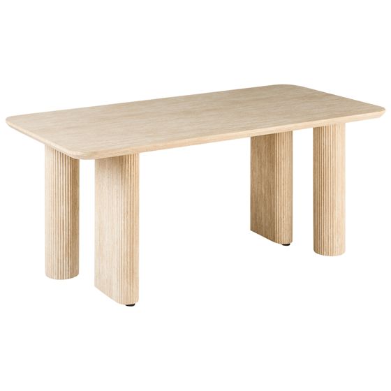 Ruokapöytä BARROY Travertiinikuvio 180 cm 90 cm