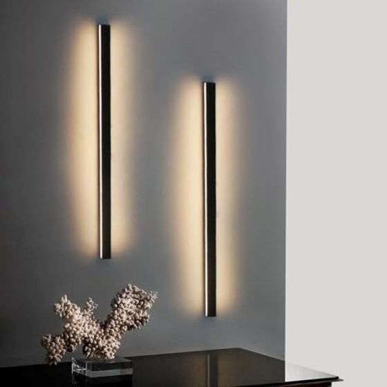 NETTLIFE 2 kpl moderneja LED - seinävalaisimia sisätiloihin, 60 cm, 21 w, käytävään, ylös ja alas, musta