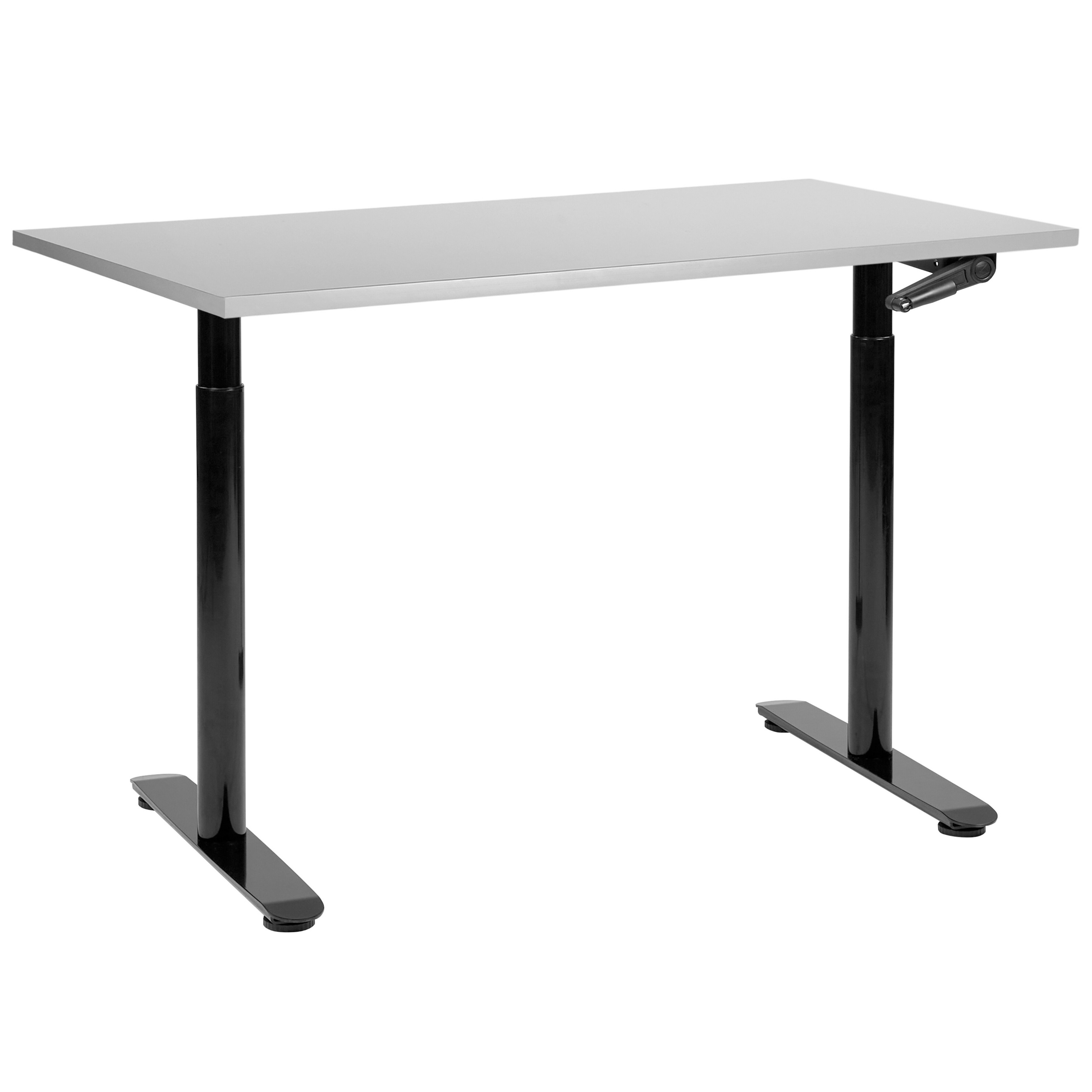 Työpöytä säädettävä DESTINAS 120 cm 72 cm Harmaa/musta
