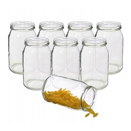 Lasipurkki säilykkeille 900ml 8 kpl