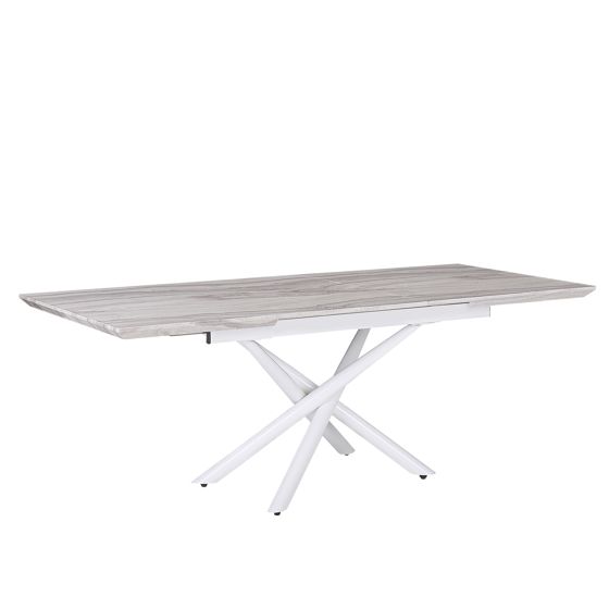 Jatkettava ruokapöytä MOIRA Valkoinen 160/200 cm 90 cm