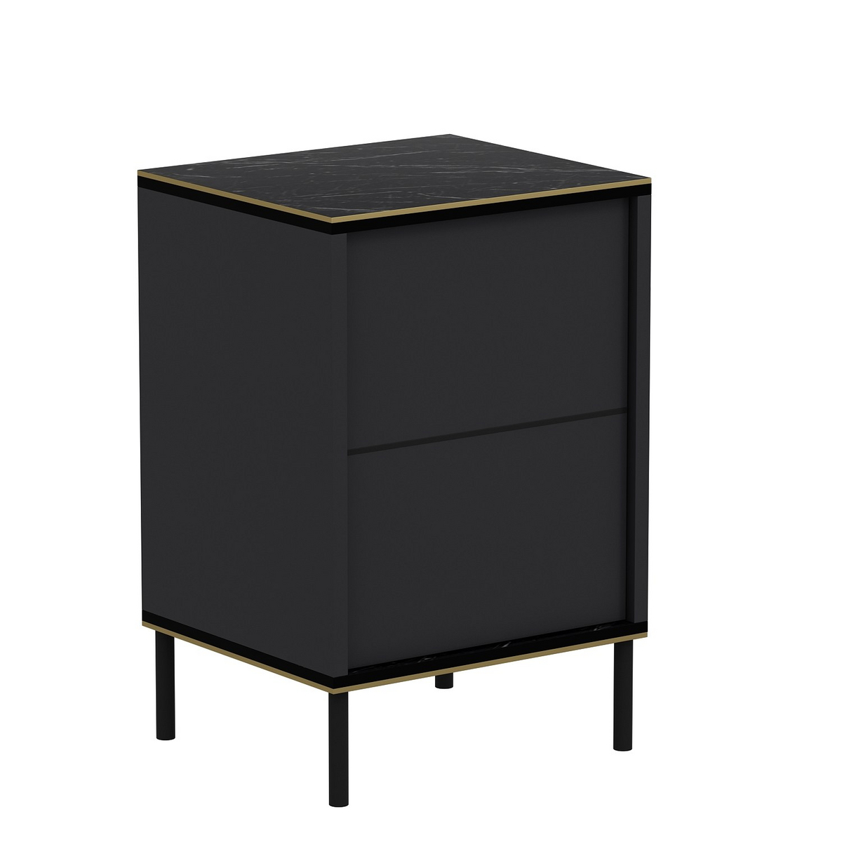 Norda Design Moderni yöpöytä, 40 x 60 x 35 cm | 100 % melamiinipinnoitettu, 18 mm paksu, seinään kiinnitettävä, tyylikäs muotoilu
