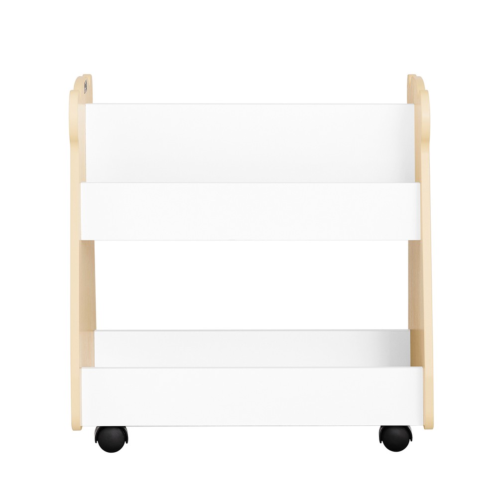 SoBuy Lastenhuoneen Kulmakirjahylly Lelujen Säilytykseen KMB103-WN