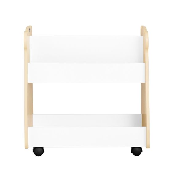 SoBuy Lastenhuoneen Kulmakirjahylly Lelujen Säilytykseen KMB103-WN