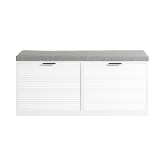 SoBuy Säilytyspenkki kenkähyllyllä 2 ovea FSR147-W