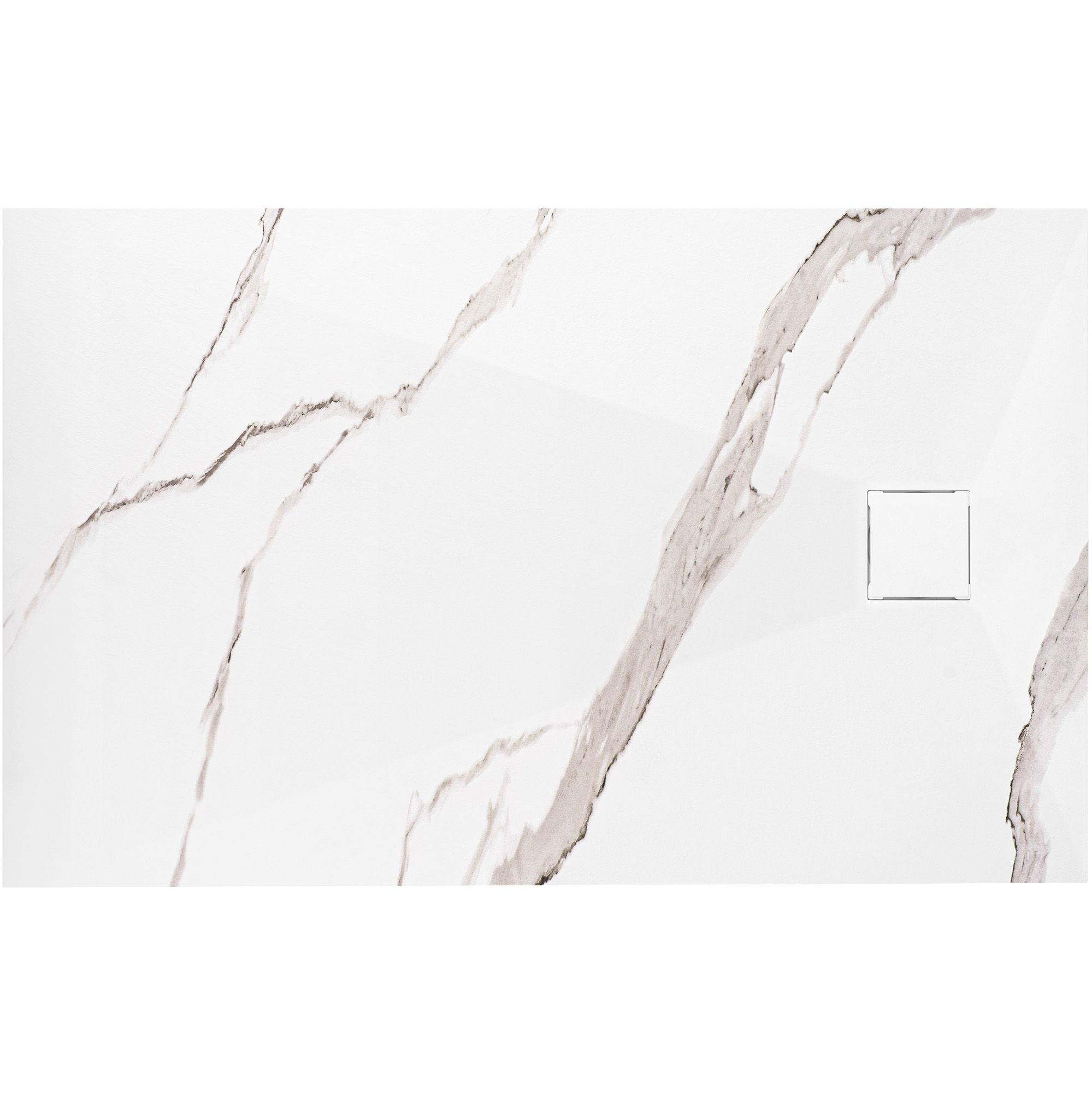 REA suihkuallas MAGNUM CARRARA 80x100 valkoinen, 100X80X2,5CM