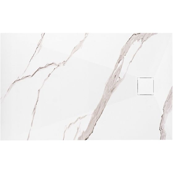 REA suihkuallas MAGNUM CARRARA 80x100 valkoinen, 100X80X2,5CM