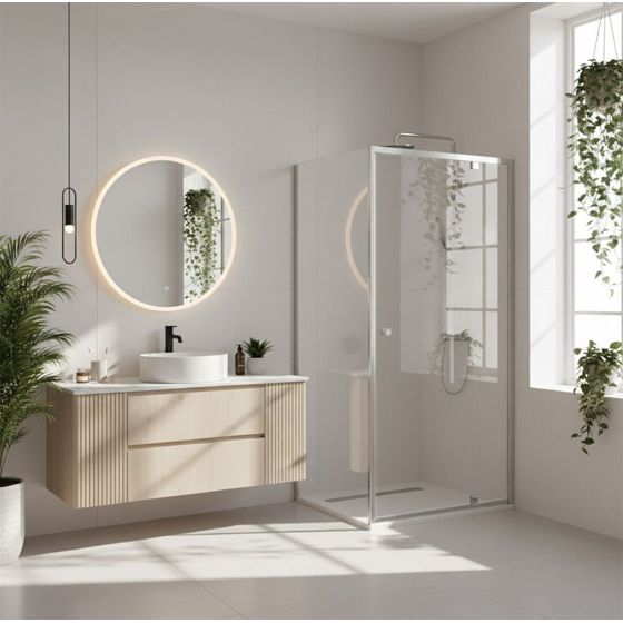 REA Kulmasuihkukaappi Primo Swing 100x100 kromi, 100X100X190CM