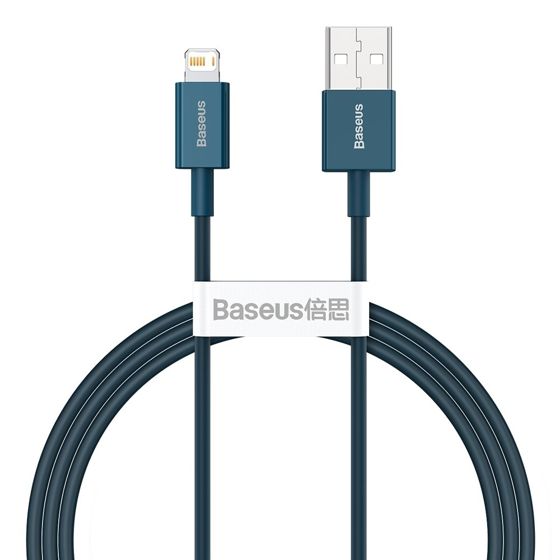 Superior-kaapeli iPhonelle USB - Lightning 2.4A 1m Sininen