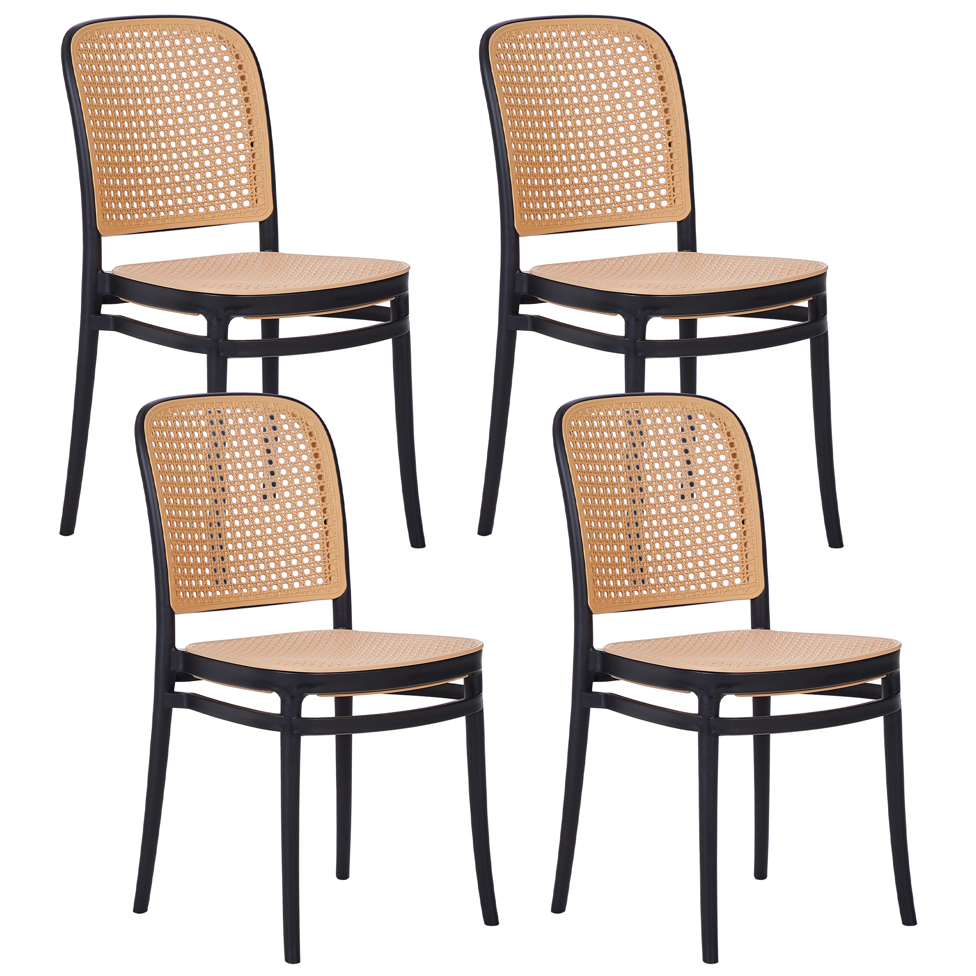 Puutarhatuolisetti 4 kpl PLOSE Beige