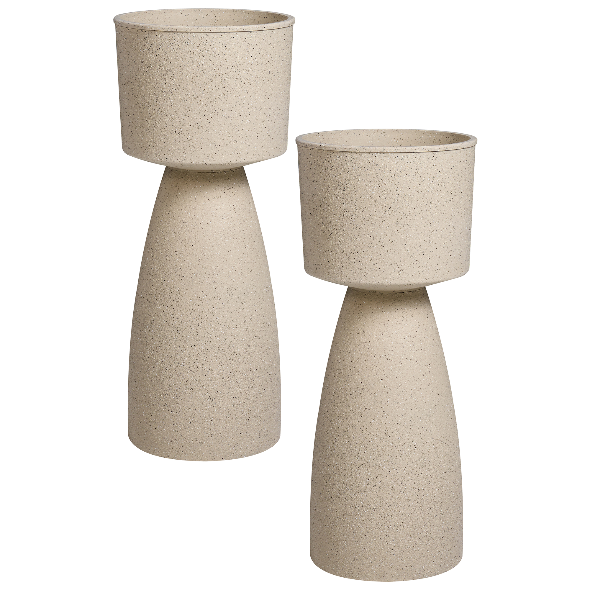 Kukkaruukkusetti 2 kpl MYOSOTIS 28 cm Beige