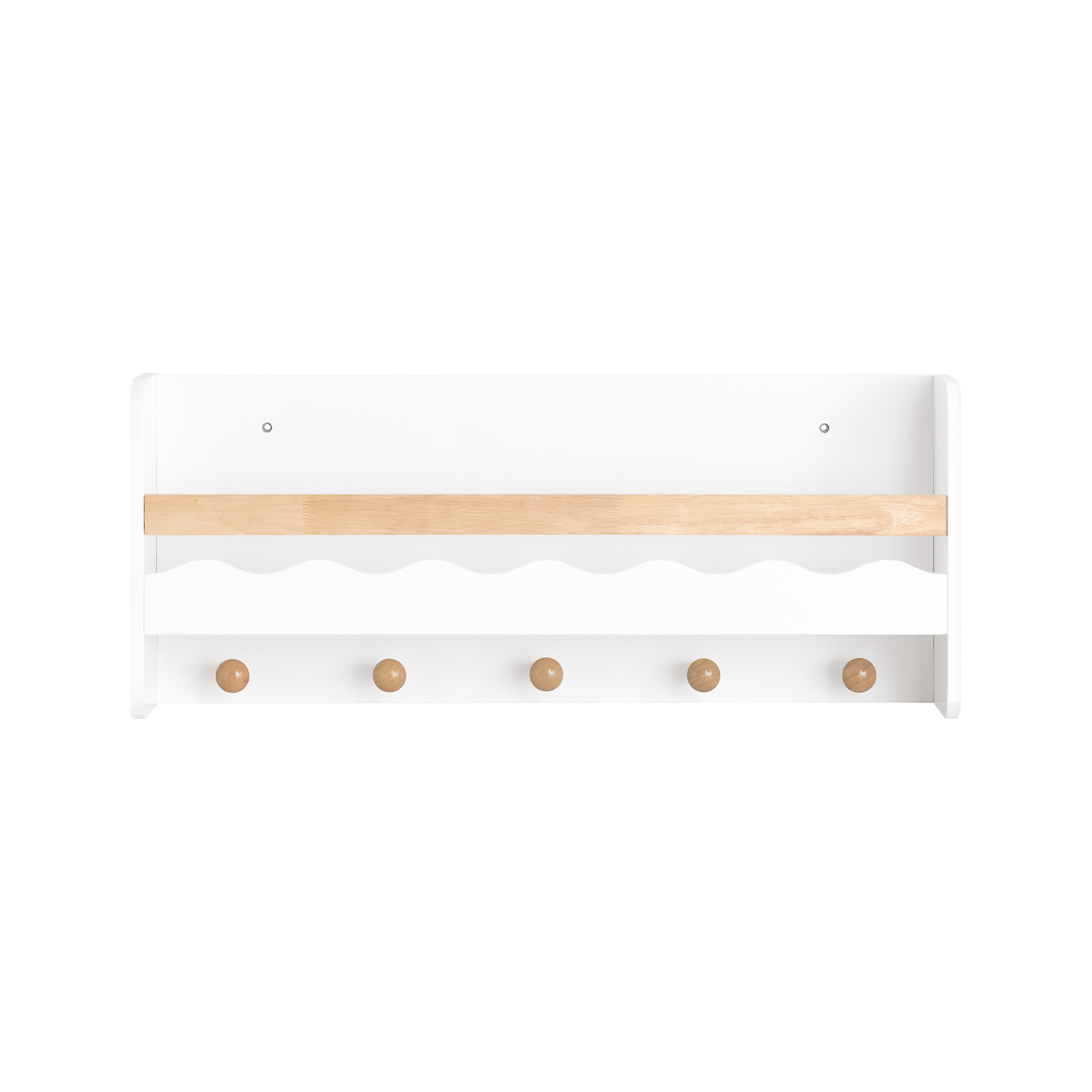 SoBuy Lasten kirjahylly ja vaateteline KMB78-W - luonnonmukainen valkoinen