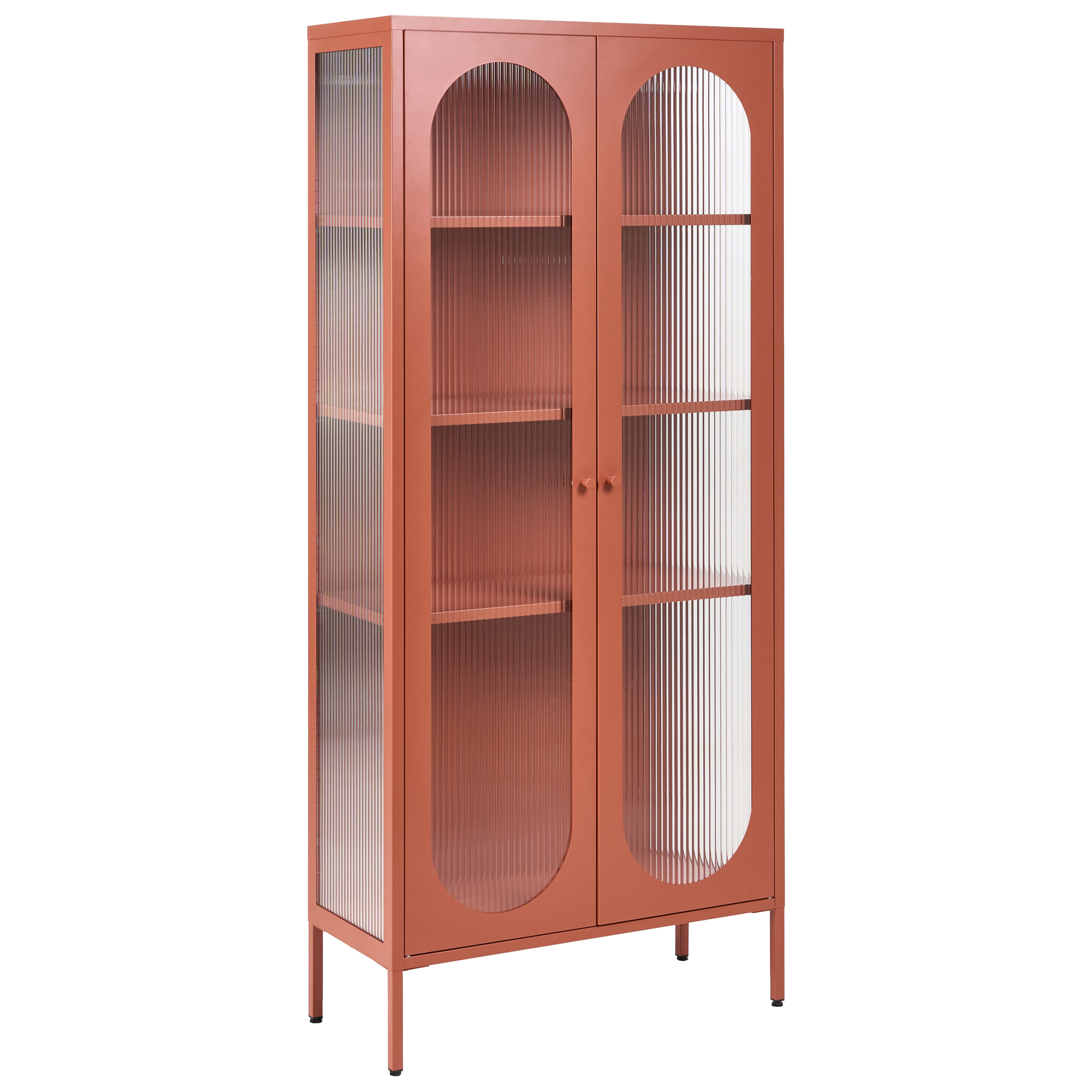 Vitriini FOXTON 80 cm Metalli Kullanruskea
