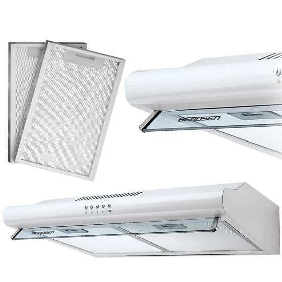 Kaapinalusliesituuletin - 50 cm absorboiva Berdsen BE-10-A valkoinen