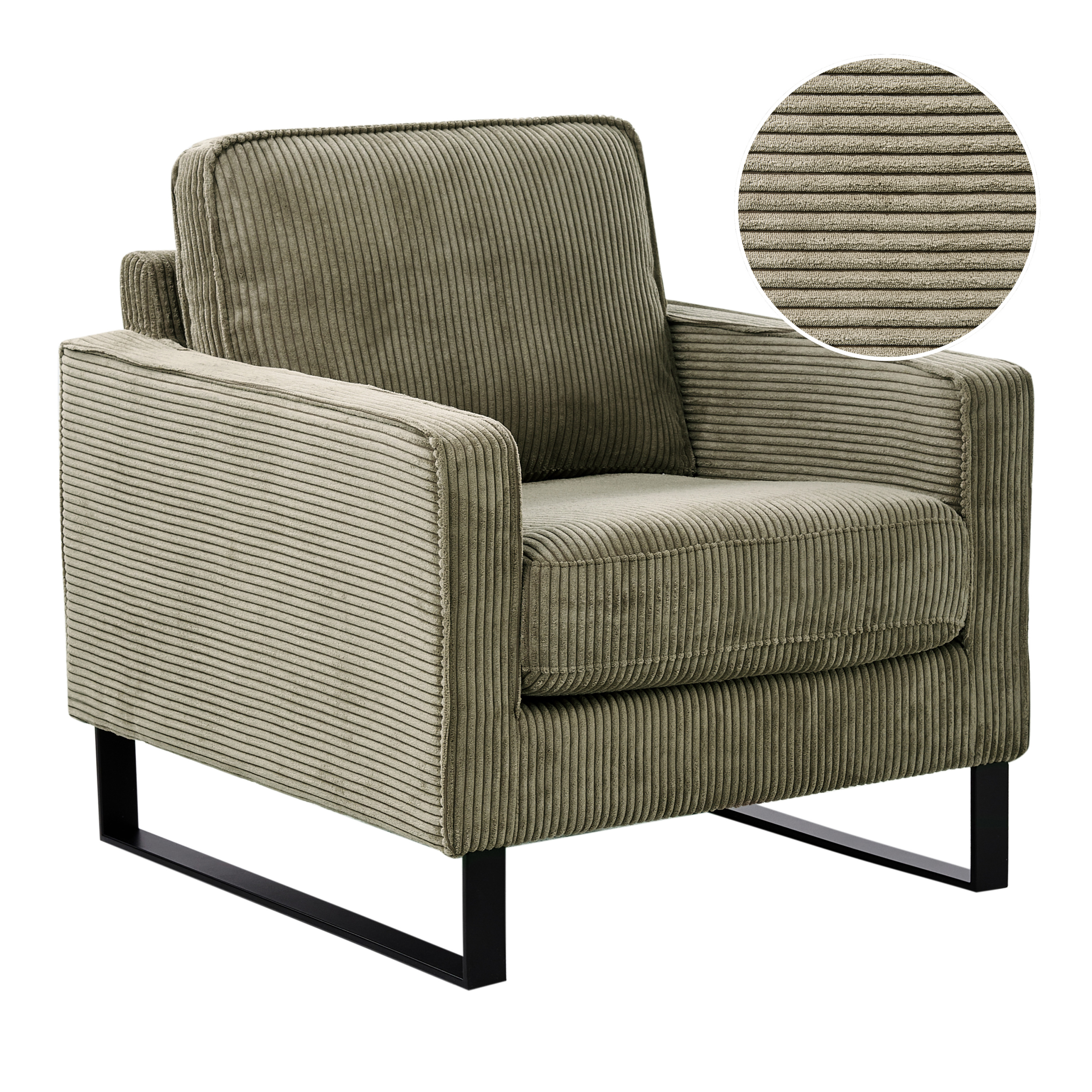 Nojatuoli VIND vakosametti Vihreä