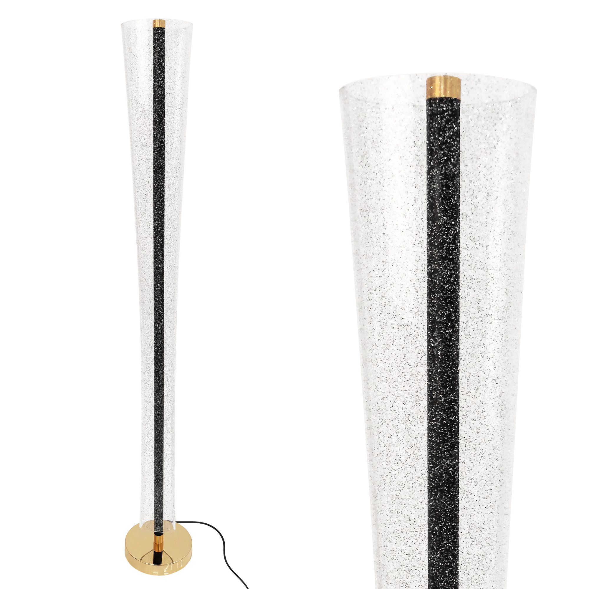 TOOLIGHT riippuvalaisin LHJ073-F musta, kulta, 18x18x125cm