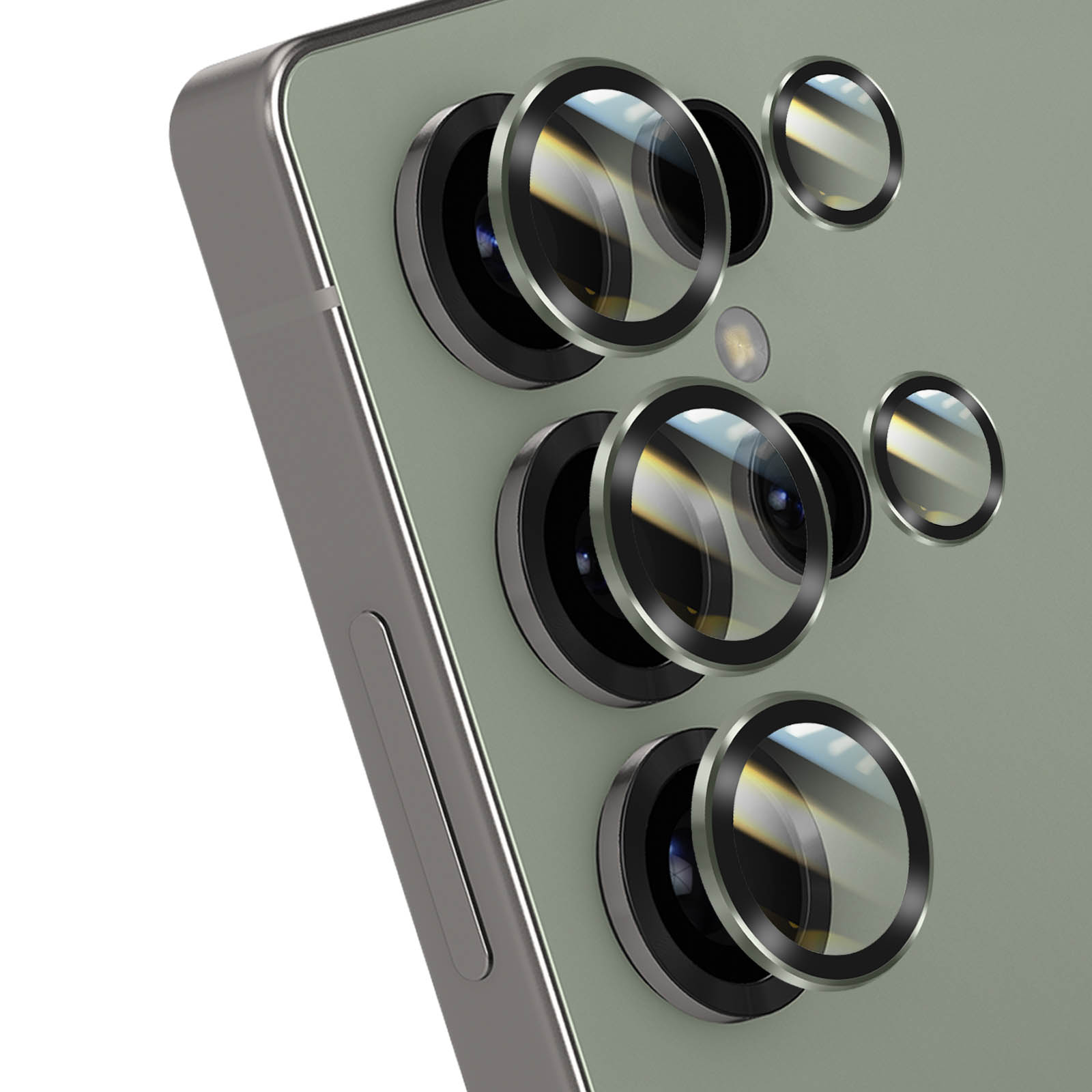 Kameran karkaistu lasi Galaxy S25 Ultralle iskunkestävä alumiinikehys