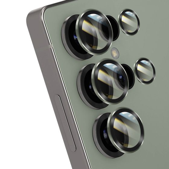 Kameran karkaistu lasi Galaxy S25 Ultralle iskunkestävä alumiinikehys