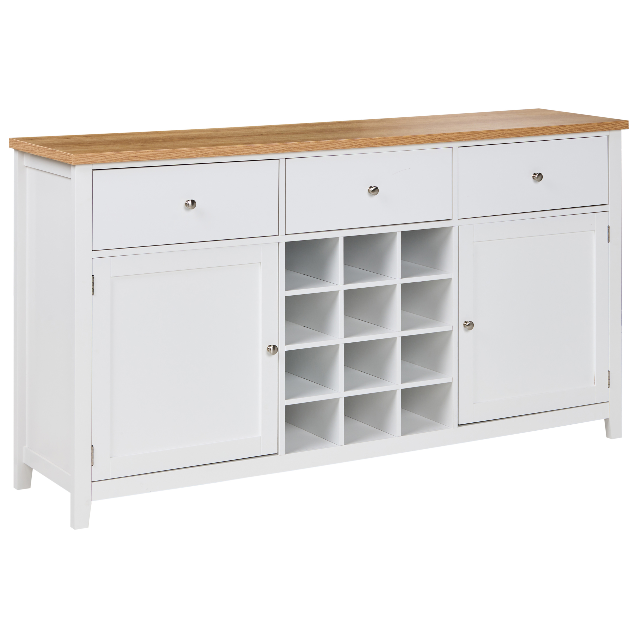 Viinikaappi LUCASTON Valkoinen