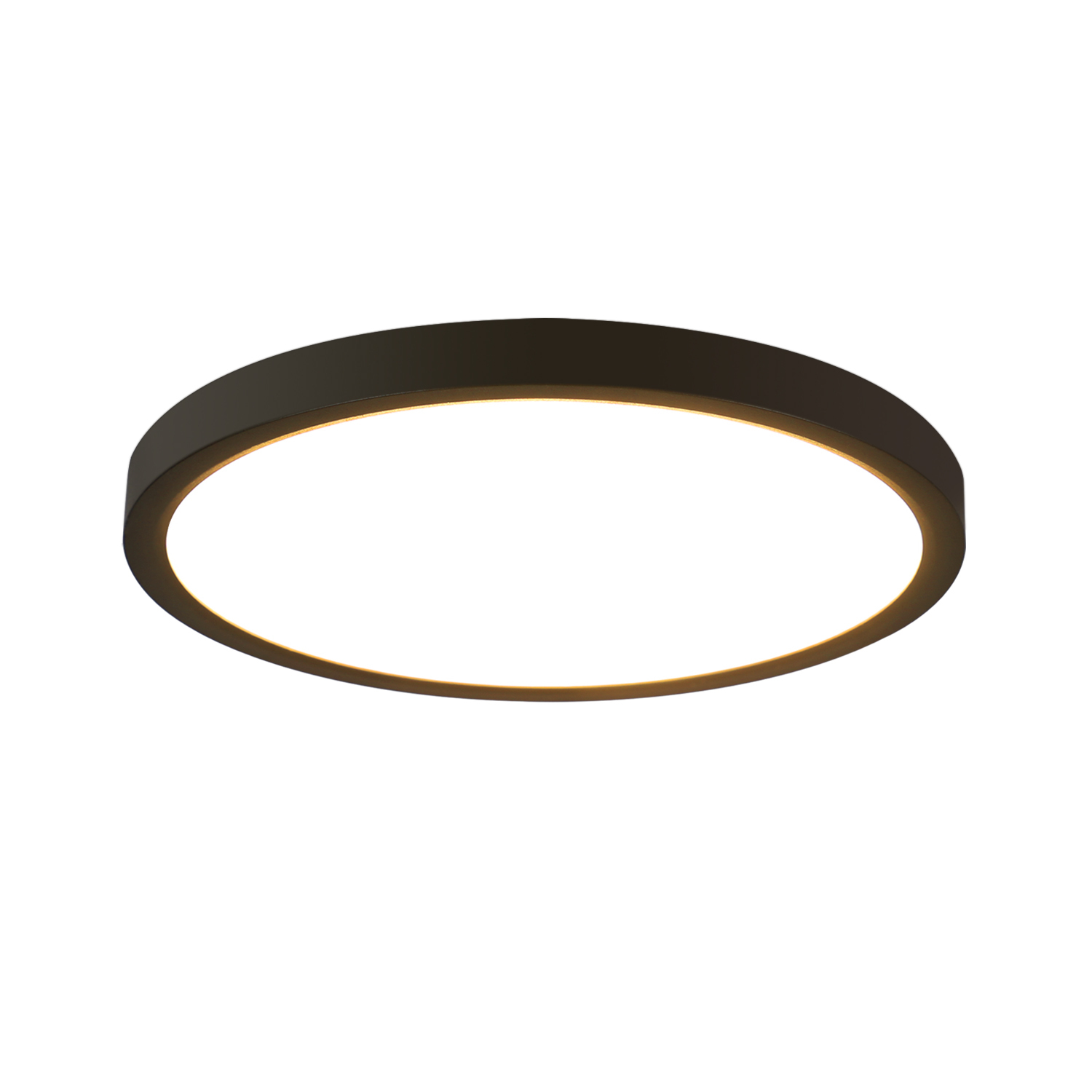 NETTLIFE LED - kattovalaisin, pyöreä, musta, 24W, moderni, LED neutraali Valkoinen, 4000K, IP44 erittäin, ohut, halkaisija, 23cm Keittiöön