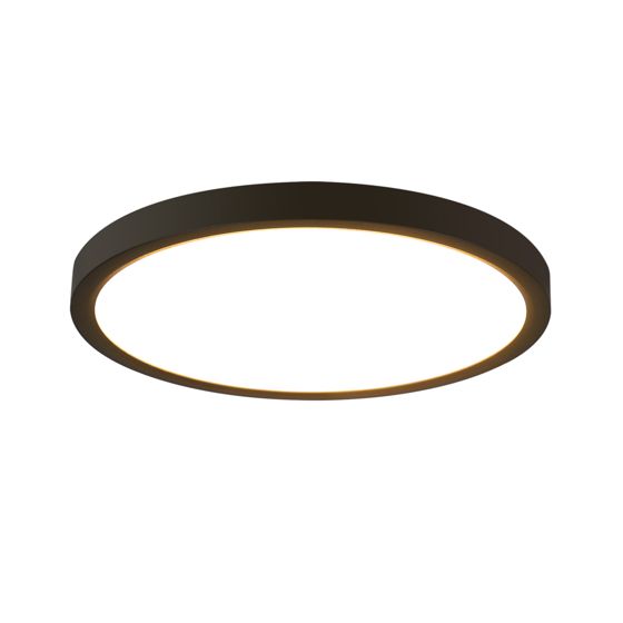 NETTLIFE LED - kattovalaisin, pyöreä, musta, 24W, moderni, LED neutraali Valkoinen, 4000K, IP44 erittäin, ohut, halkaisija, 23cm Keittiöön