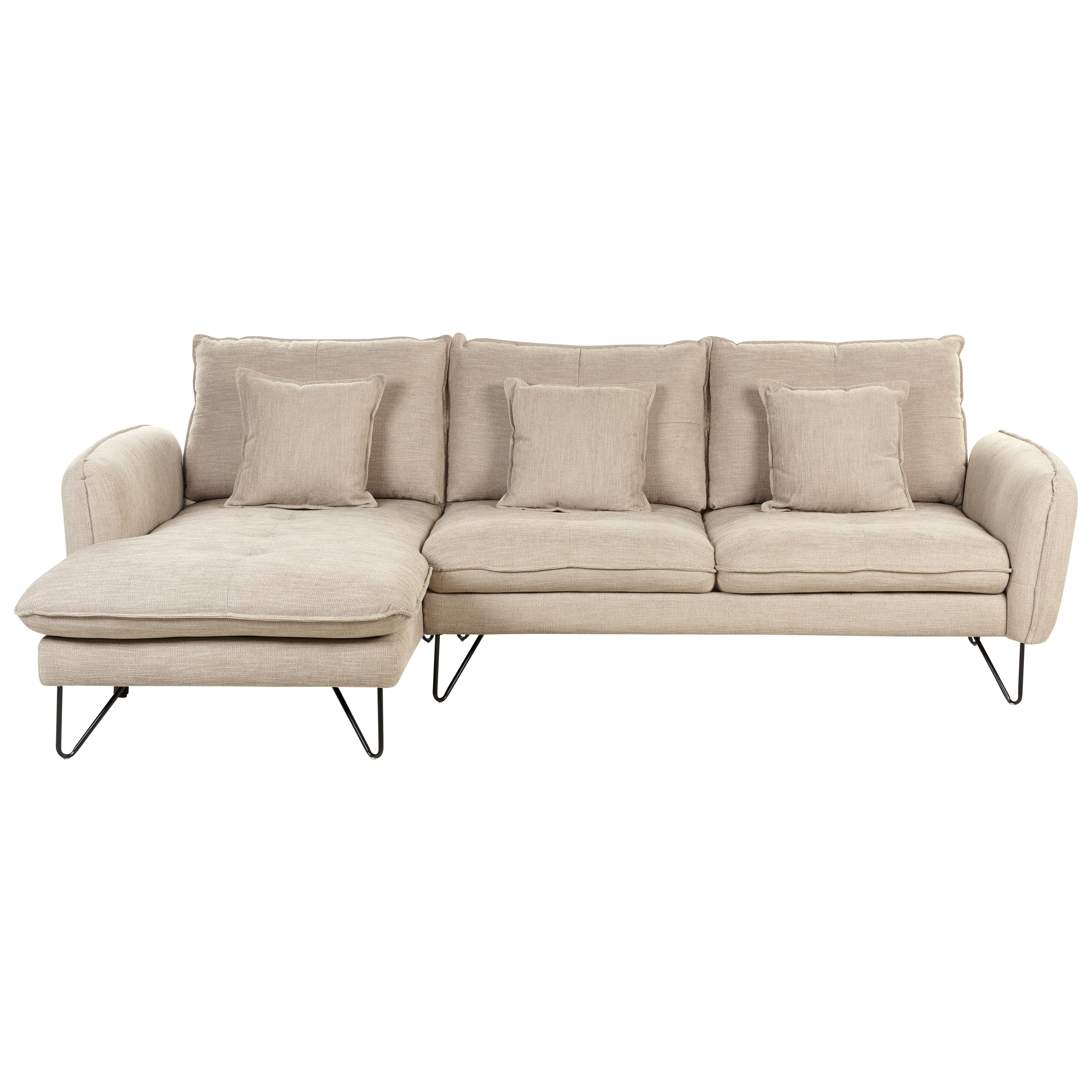 Kulmasohva SERSAN Chenille Beige Oikea