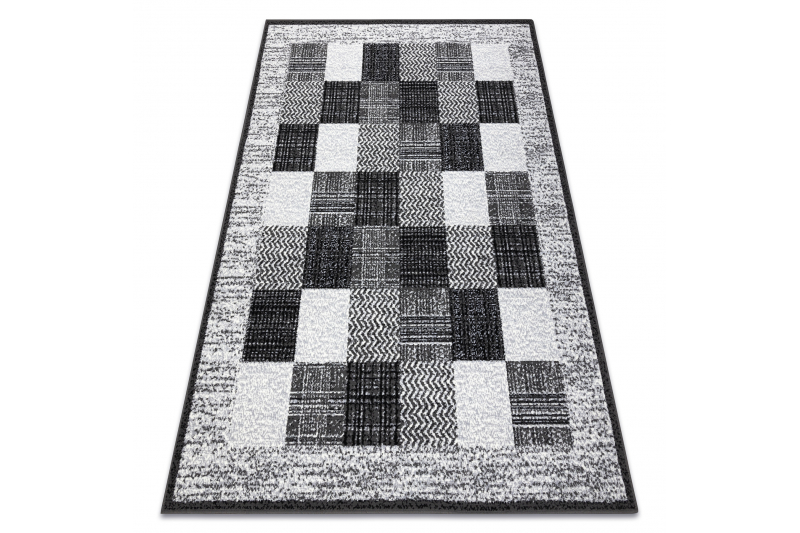 Matto BCF Morad RAFIA Suorakulmiot, geometrinen - harmaa 200x300 cm