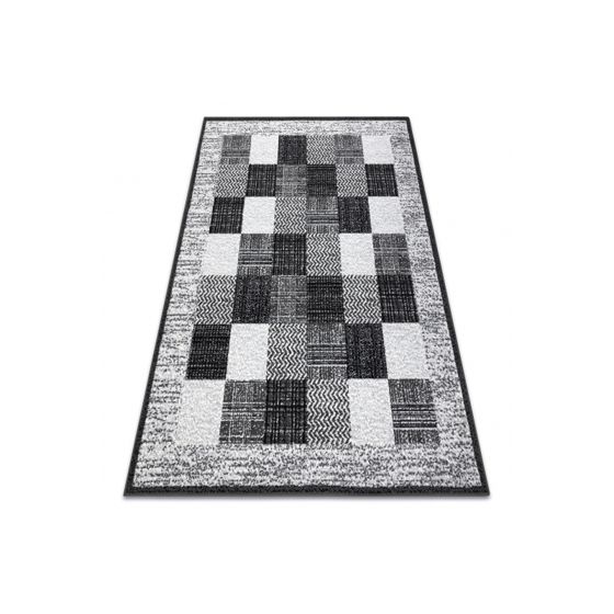 Matto BCF Morad RAFIA Suorakulmiot, geometrinen - harmaa 200x300 cm