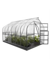 Kasvihuone Standard KLASIKA 10 m2, 2,5 m x 4 m, 6 mm polykarbonaatti (2 kattoikkunaa)
